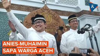 Momen Anies-Muhaimin Kunjungi Aceh Usai Pilpres, Disambut Meriah lalu Naik Mimbar