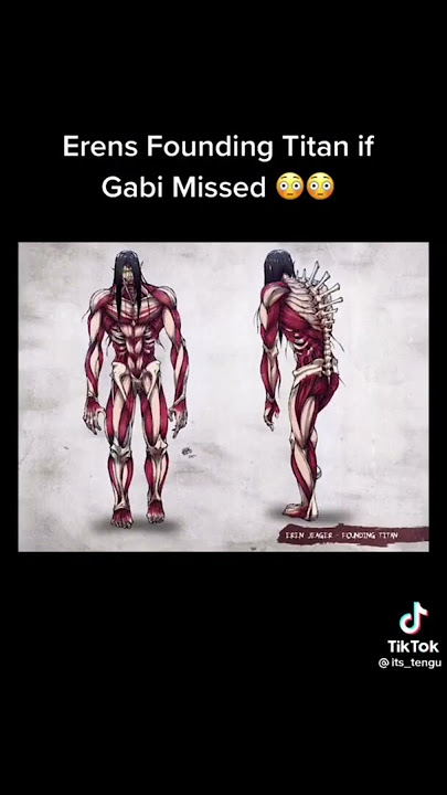 What eren's founding titan should and would've looked like if gabi missed the shot #shorts
