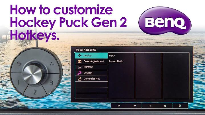 How to customize BenQ SW Hotkey Puck Gen 2 Hotkeys | Shipped with SW270C & SW321C