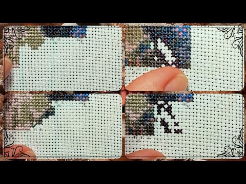 Процесс вышивки крестом🪡//Cross-stitch