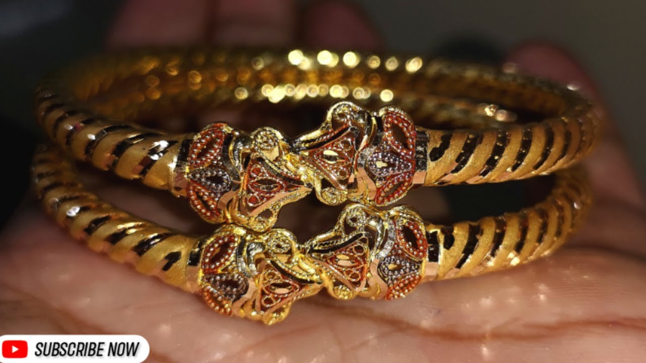 Multani Kangan multani gold kangan design with weight price | sone ke kangan - YouTube