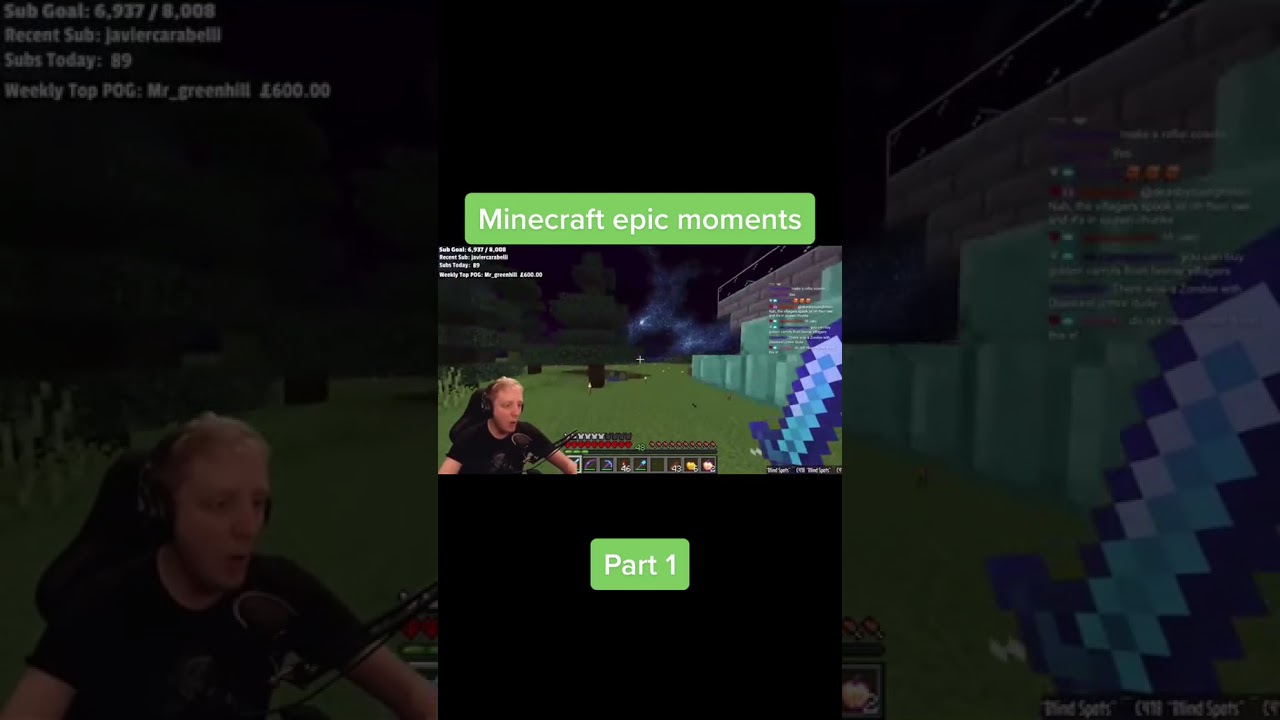 A full diamond armor SKELETON!???💀 - 🔥🥵🥶EPIC MOMENTS🥶🥵🔥 