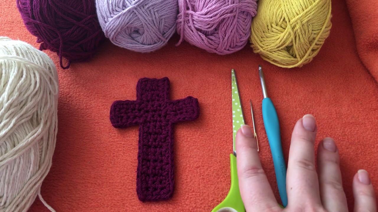 Вязание крючком через корону - узор крест-накрест