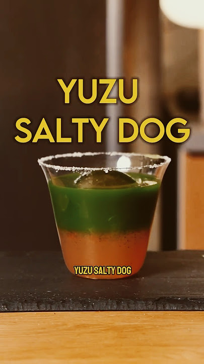 Yuzu salty dog #shorts #matcha #gin #cocktail