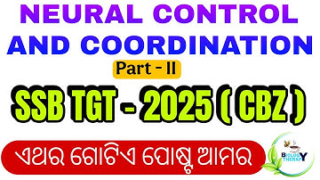 NEET 2026 | Neural Control and Coordination | Part -2 CBZ @Biologytherapy22 #ssbtgt #biology