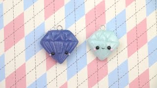 Polymer Clay Diamond Charm Tutorial