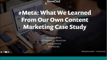 Webcast - Content Marketing ROI A NewsCred & LinkedIn Case Study