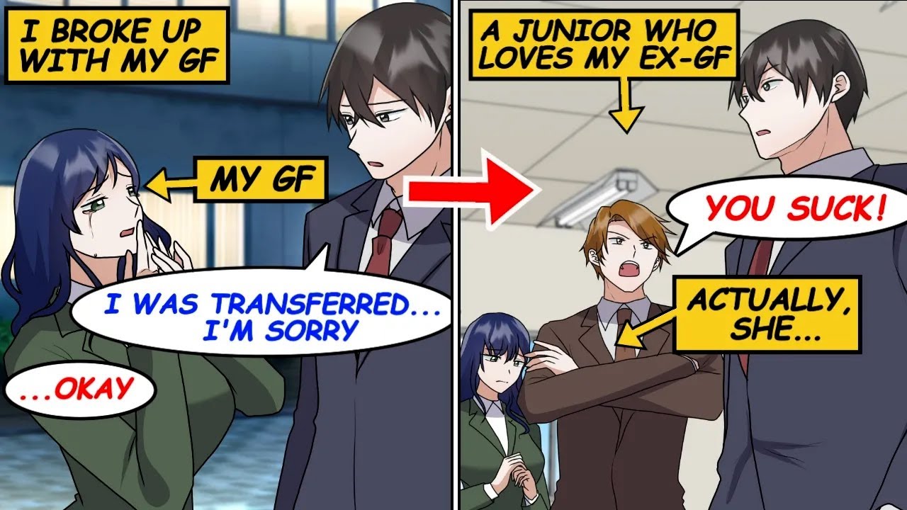 When I broke up with my gf, my junior who liked her got mad at me. But her true identity is [Manga]