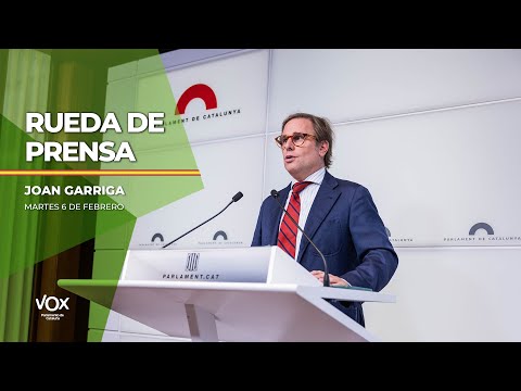 🔴 DIRECTO | Rueda de prensa de Joan Garriga