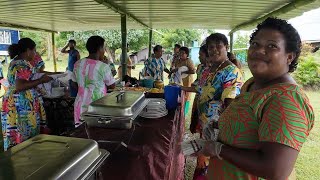 Navuti Village Women Serving Tea and Lunch & The Men Serving Kava For The Yearly Church Meeting🇫🇯