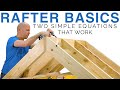 Common Rafters and Framing Square Quiz