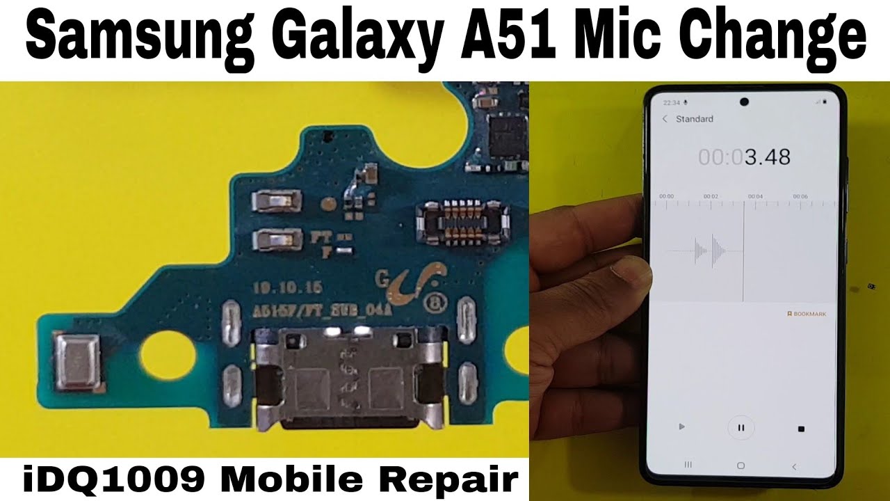 Jachtluipaard Definitie papier Samsung Galaxy A51 Mic Change A51 mic Replace idq1009.official - YouTube
