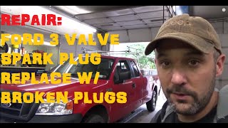 Ford F Series 5.4 3 Valve: Broken Spark Plug Removal
