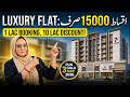 Karachi Luxury Flats Rs 15,000 Monthly 😱 | 1 Lakh Booking | 10 Lakh Discount | Mall + Pool + Parking