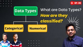 EP-26| How are data types classified? Categorical & numerical variables| Quantitative & Qualitative