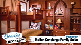 Italian Oceanview Concierge Family Suite T2 | Beaches Turks & Caicos Walkthrough Tour & Review 4K