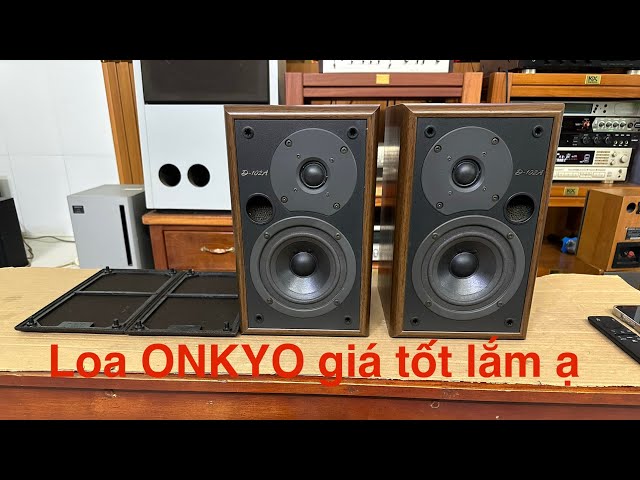 ONKYO D-102A speakers, in good condition, affordable, great sound