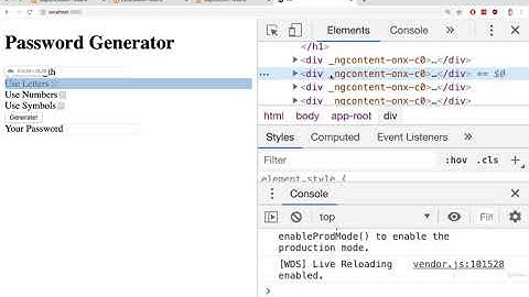 password generator app in angular- part 4