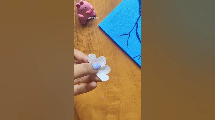 cherry blossom flowers with tissue paper🌸 #shorts