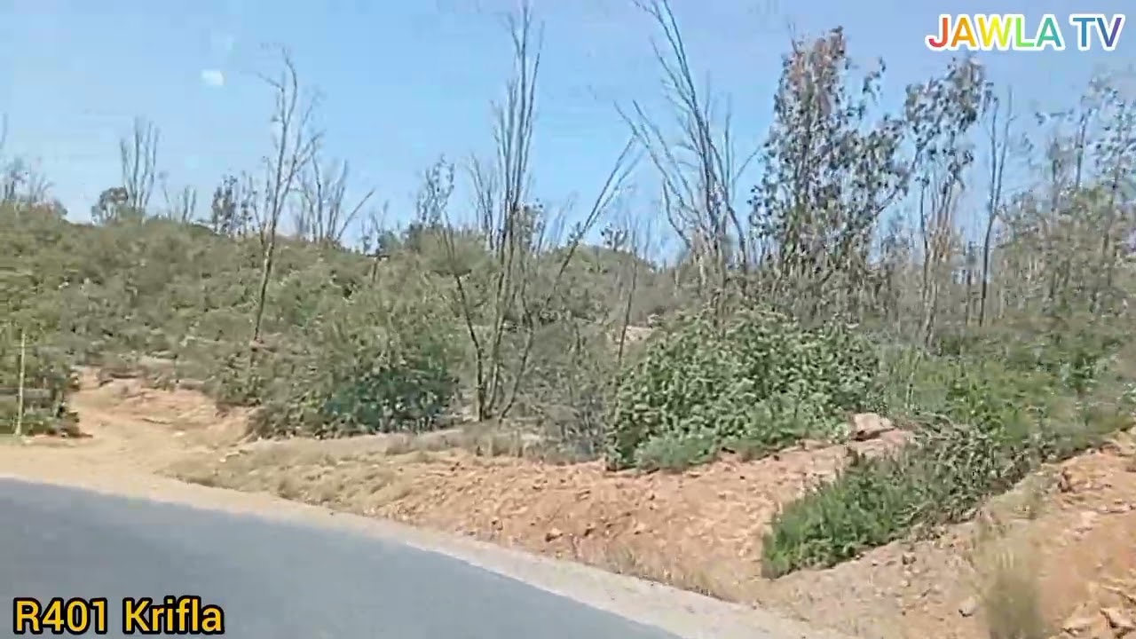 الطريق 401 من  خرجة عين عودة  بداية  كريفلا في اتجاه مفترق الطرق احد براشوة .المرشوش