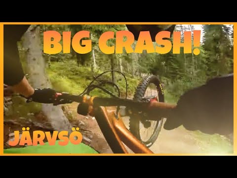 SPRÄNGER BAKDÄMPAREN OCH KRASCHAR!!! Järvsö bike park med Andreas Dahlgren