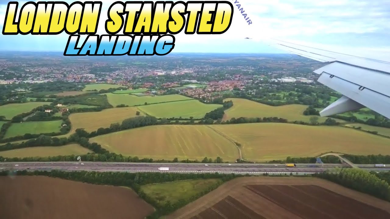 STANSTED LANDING - Landing at London Stansted Airport - England (4k)