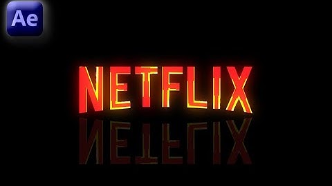 Netflix Logo Animation In Adobe After Effects - After Effects Tutorial - No Plugins.