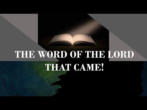 The Word of the Lord  - Concerning Order