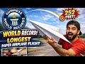 World’s Longest Flying Paper Plane 🤯✈️ | Guinness Record Flight! | ABKP Paper Magic 