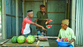 ফুটপাতে তরমুজ ব্যাবসায়ীরা যা করে I Funny Alomgir Comedy