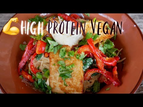High Protein Vegan Meals 💪 Full Day 75.3 Grams Protein | 100% Plant-Based