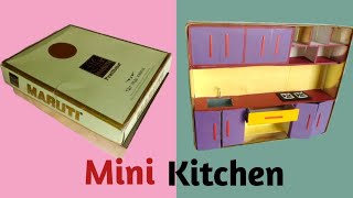 How To Make Barbie kitchen |Making Mini kitchen set For Doll | D Creating