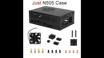 Spotpear Orange Pi 5/5B N505 Metal Case Cooling Fan Aluminum Heatsinks Antennas Power Supply Option