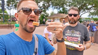 EPCOT&#39;s Food &amp; Wine Festival At Disney World! | Trying NEW Foods, DVC Talk With Adam &amp; Met A Robot!