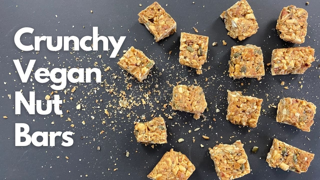 Crunchy Nut Bar Recipe Vegan Snack Recipe Indian Nut Bars