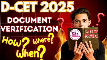 DCET 2025 Document List & Schedule | Yen Yen Beku? |TTT Academy