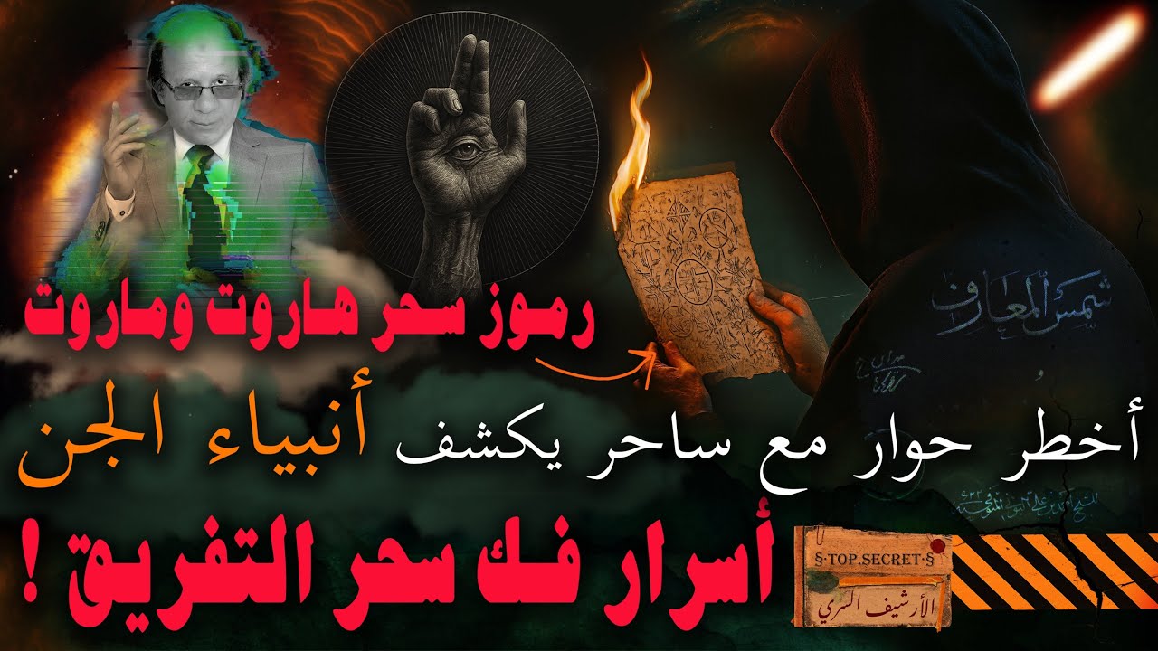 أخـطـر حوار مع ساحر | يكشف رموز سحر هاروت وماروت و أنبياء الجن | وأسرار فك سحر التفريق بين الأزواج !