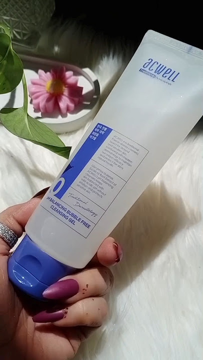 ACWELL pH Balancing Bubble Free Cleansing Gel | cleansers for sensitive skin #shorts