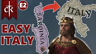 Simply Taking over Italy - E2 - From Sardinia to Italia -  Crusader Kings 3