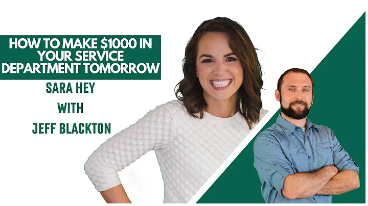 How to Make $1000 in Your Service Department Tomor...