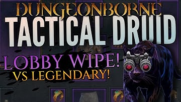 Trios Lobby Wipe - High Level Druid Gameplay - Dungeonborne
