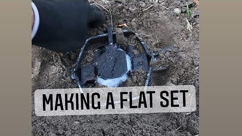 Coyote trapping - making a flat set