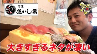 大きすぎる寿司ネタをお得に頬張る！【沼津 魚がし鮨】