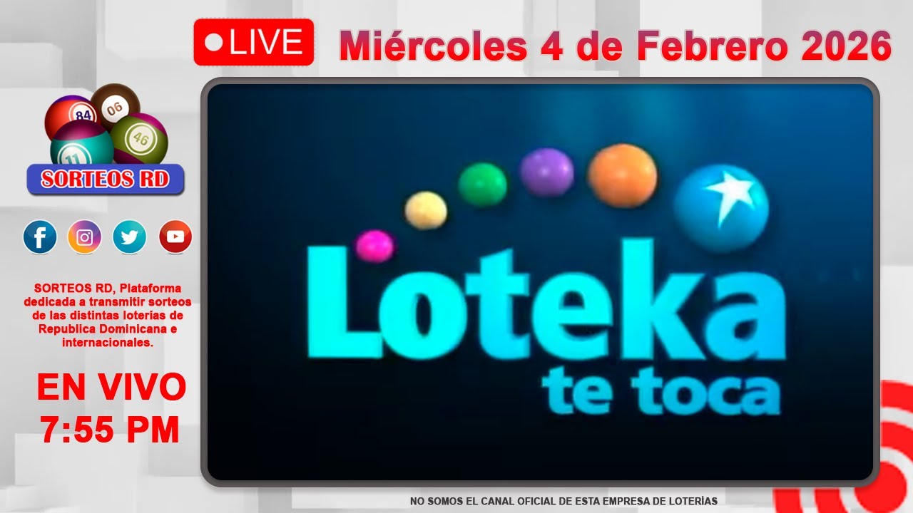 Loteka Loteka y Anguilla Lottery en vivo 🎰| Miércoles 4 de Febrero 2026 – 7:55 ...