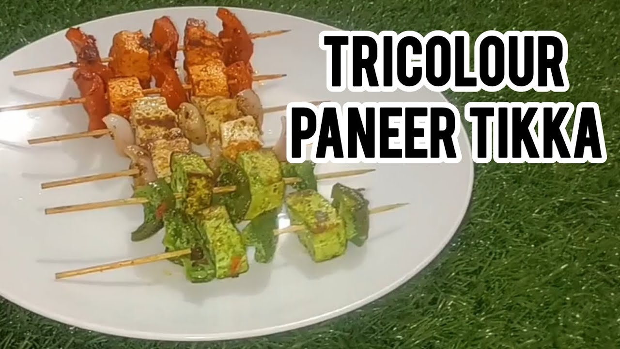 Republic Day Special Tricolour Paneer Tikka#tirangapaneertikka#staterrecipe/Tasty Food Recipes 😊
