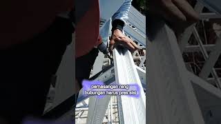 pemasangan reng bajaringan #shorts