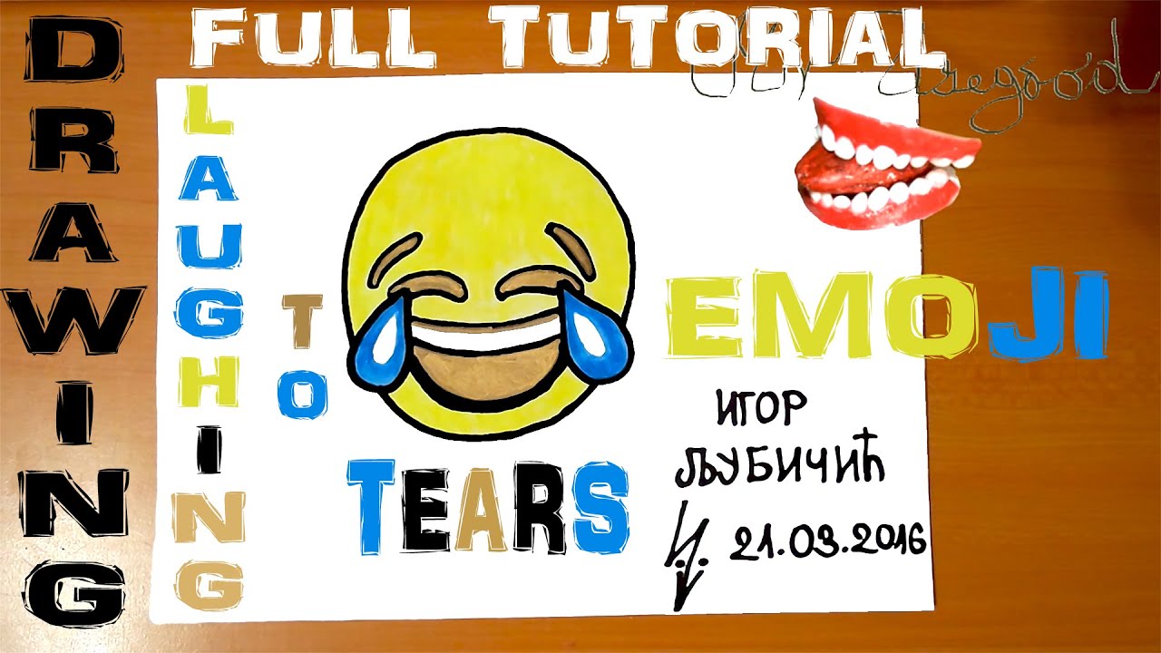 DRAWING TUTORIALFULL How to Draw EMOJIS Step by Step Easy Laughing