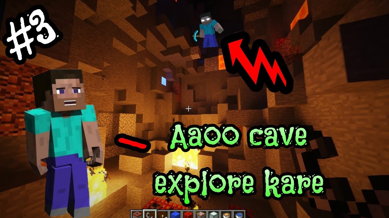 How do you explore caves in Minecraft ? | cave explore Mai kon mil gya ...