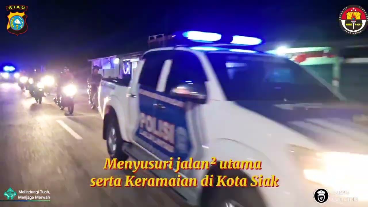 Personil Polsek Siak Polres Siak Patroli Cegah Kriminal dan Jaga Kamtibmas 