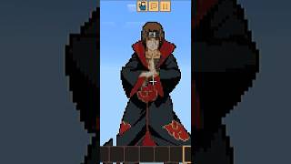 Itachi uchiha 😱 #trending #minecraft #pixelart #gaming #viral #artstyle